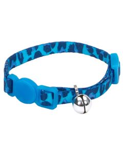 Coastal Li'l Pals Adjustable Breakaway Kitten Collar Blue Leopard