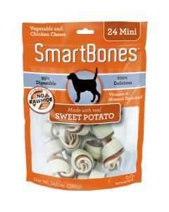 SmartBones Vegetable & Chicken Chew With Sweet Potato Mini 24 Pack