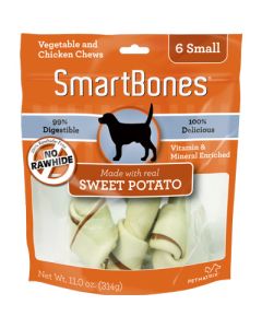 SmartBones Vegetable & Chicken Chew With Sweet Potato Small 6 Pack