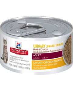 Hill’s Science Diet Adult Urinary Hairball Control Savory Chicken Entrée 2.9 oz