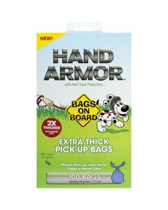 Bags on Board Hand Armor Pick-Up Bags with Anti-Yuck Protection 100ct