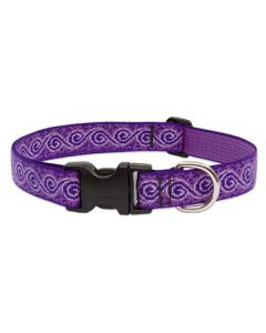 Lupine Jelly Roll Patterned Adjustable Collar 1" X 16"-28"