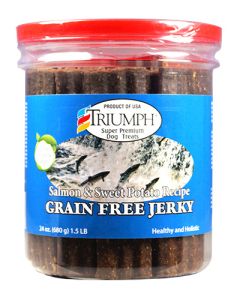 Triumph Salmon & Sweet Potato Recipe Grain Free Jerky 24 oz.