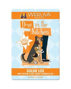 WERUVA Dogs in the Kitchen Goldie Lox with Chicken & Wild Caught Salmon Au Jus 2.8 oz.