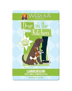 WERUVA Dogs In The Kitchen GF Lamburgini with Lamb & Pumpkin 2.8oz Pouch