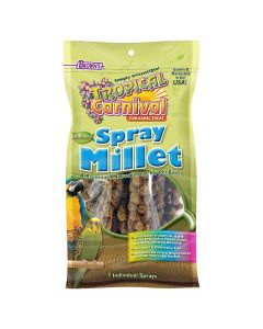 FM Brown's Tropical Carnival Natural Spray Millet Bird Treats 7 Ct. Bag
