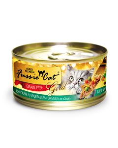 Fussie Cat Super Premium Grain Free Chicken & Veggies 2.82oz Can