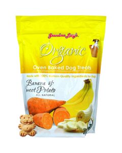 Grandma Lucy's Organic Oven-Baked Banana & Sweet Potato Dog Treats 14 Oz.
