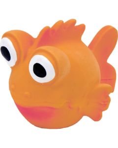 Coastal Rascals Latex Goldfish Dog Toy Orange