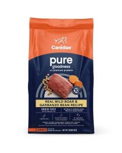 Canidae Grain Free PURE Real Wild Boar & Garbanzo Bean Recipe 22 lb.