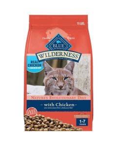 Blue Buffalo Wilderness Indoor Hairball & Weight Control Chicken Recipe Dry Cat Food 11 lbs