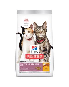 Hill's Science Diet Adult Multiple Benefit Dry Cat Food  15.5 lbs