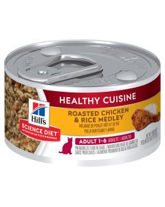 Hill's Science Diet Adult Healthy Cuisine Roasted Chicken & Rice Medley Cat Food 2.8 oz.