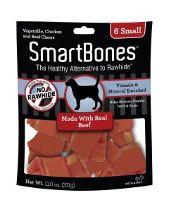 Smartbones Vegtable and Chicken Medium Chews for Dogs Beef  4 pack