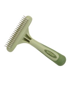 Coastal Safari Dog Double Row Undercoat Rake with Rotating Pins