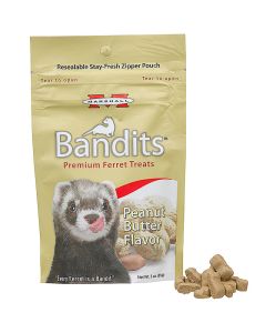 Bandits Premium Ferret Treats Peanut Butter Flavor 3 oz.