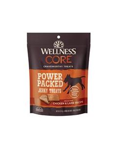 Wellness Core Power Packed Grain Free Jerky Treats Chicken & Lamb Recipe  4 oz.