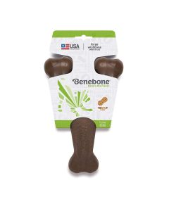 Benebone Wishbone Dog Chew Peanut Butter Large