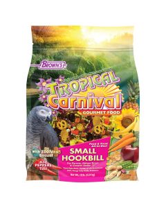 FM Brown's Tropical Carnival Gourmet Small Hookbill Bird Food 10 Lb. Bag