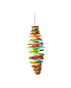 A&E Cage Company Happy Beak  Rainbow Spiral Blocks