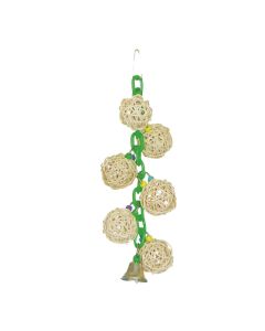 A&E Cage Company Happy Beak 6  Vine Ball Chain with Bell