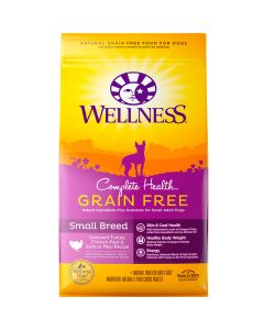 Wellness Complete Health Grain Free Turkey, Chicken Meal & Salmon Meal Small Breed 4lb