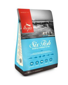 Orijen 6 Fish Biologically Appropriate Dry Cat Food 4 lbs.