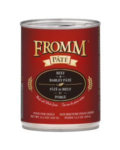Fromm Beef and Barley Pate Can Food for Dogs 12.2oz.