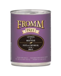 Fromm Venison and Beef Pate Can Food for Dogs 12.2oz.