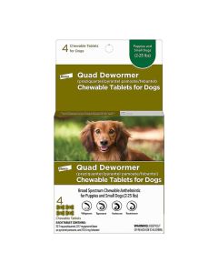 Elanco Quad Dewormer Small 2-25 lbs. 4 pk.