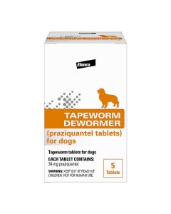 Elanco Tapeworm Dewormer for Dogs 5 pk.