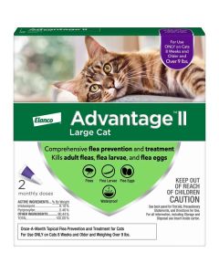 Advantage II for Cats - advanced flea control Over 9 Lbs. - Two Pack