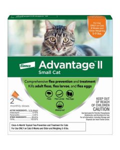 Advantage II for Cats - advanced flea control 5-9 Lbs. - Two Pack