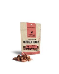 Vital Essentials Freeze-Dried Raw Chicken Hearts Cat Treats 0.8 oz.