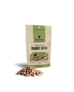 Vital Essentials Freeze-Dried Raw Rabbit Bites Dog Treats 2 oz.