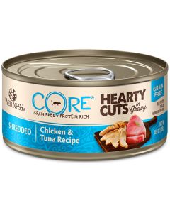 Wellness CORE Hearty Cuts Shredded Chicken and Tuna Cat Food 5.5oz Can