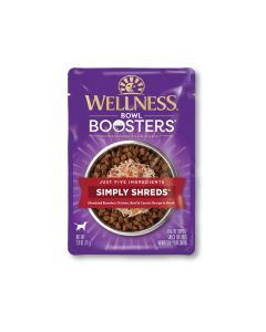 Wellness Bowl Boosters Simply Shreds Chicken, Beef & Carrots Recipe 2.8 oz. Pouch