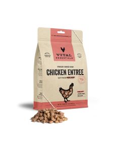 Vital Essentials Freeze-Dried Chicken Entree Cat Food Mini Nibs 12 oz.