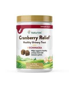 NaturVet Cranberry Relief Plus Echinacea Healthy Urinary Tract for Dogs