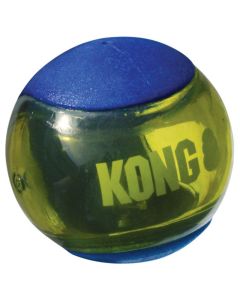 KONG Squeez Action Ball Blue Medium 4 in