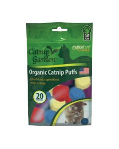 Multipet Catnip Garden Organic Catnip Puffs 20 ct
