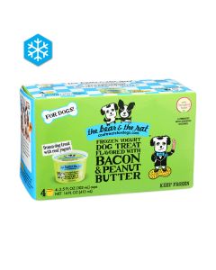 The Bear & The Rat Frozen Yogurt Dog Treat Bacon & Peanut Butter Flavor
