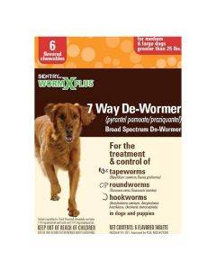 Sentry® WormX Plus 7 Way De-Wormer For Dogs 6 Ct.
