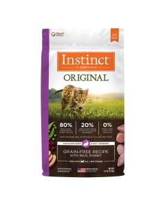 Nature's Variety Original Grain-Free Recipe with Real Rabbit Dry Cat Food 4.5 Lb. Bag