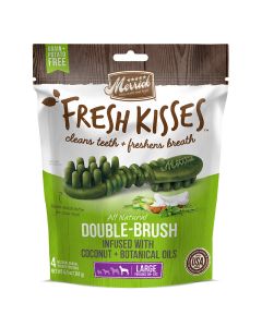 Merrick Fresh Kisses Coconut Oil & Botanicals Strips 6 oz Large (4ct)