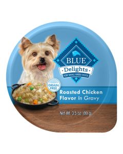 Blue Buffalo BLUE Delights Grain-Free Roasted Chicken Flavor in Gravy 3.5 oz.