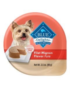 Blue Buffalo Blue Delights Grain-Free Filet Mignon Flavor Pate 3.5 oz.