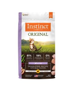 Nature's Variety Instinct Original Kitten Grain-Free Recipe with Real Chicken Dry Food 4.5# Bag
