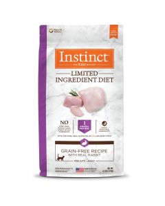 Instinct Limited Ingredient Diet Grain-Free Recipe with Real Rabbit Dry Cat Food 4.5 lbs