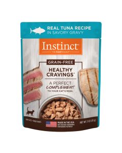 Nature's Variety Healthy Cravings Grain-Free Real Tuna Recipe Wet Cat Food Topper 3-oz pouch